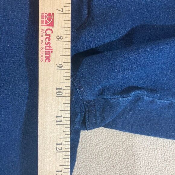 J. Jill Jeans Sz 12 Blue Premium Flex High Rise Denim Leggings Dark Wash - Picture 5 of 10